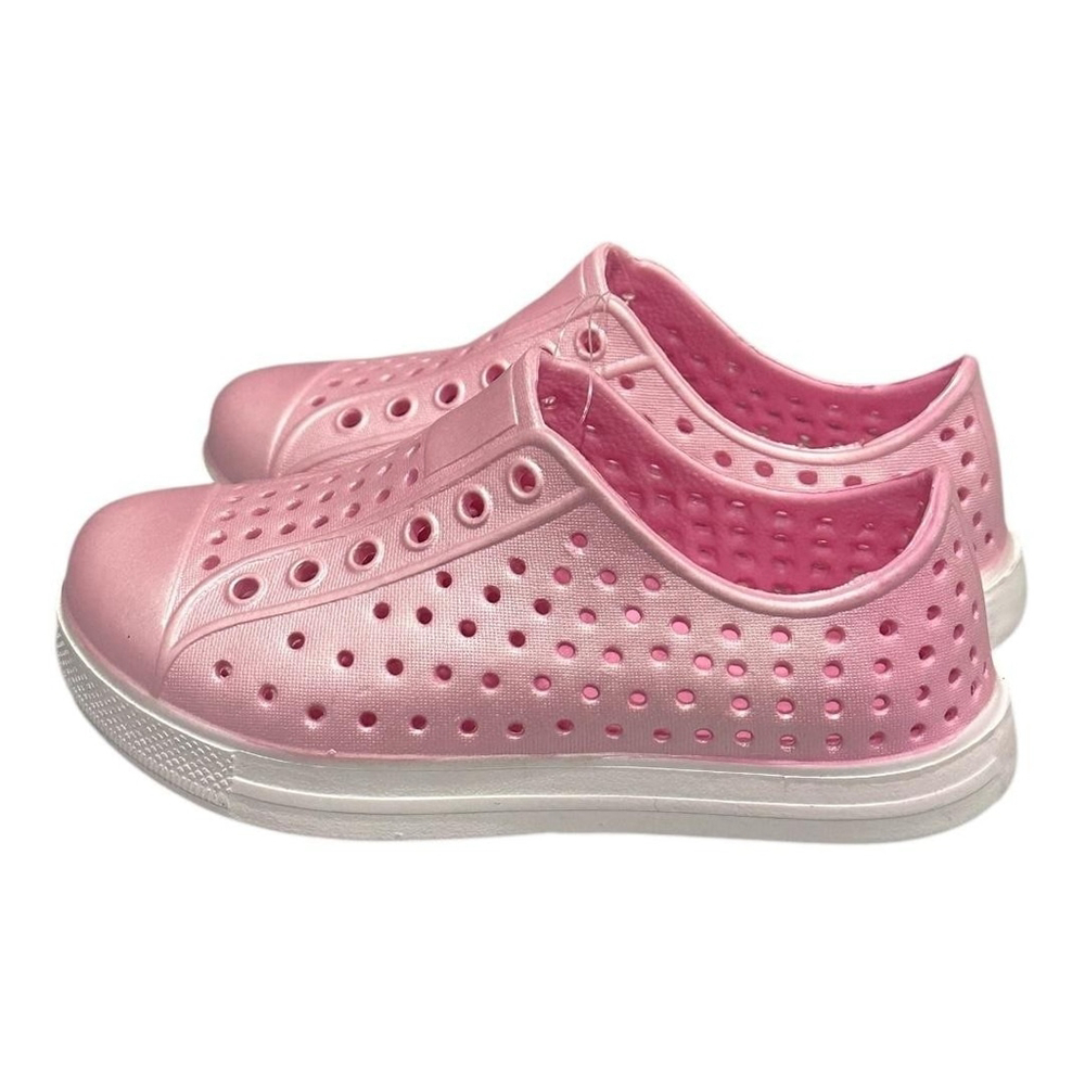 Joe Fresh Shoes Kids Size 7 Pink Slip On Water Sneakers Lightweight Breathable - Picture 3 of 6